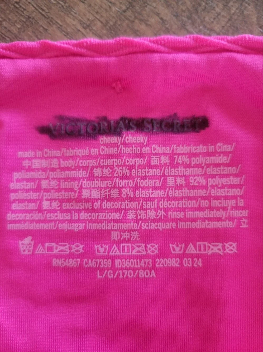 Victoria's Secret Hot Pink String Bikini Bottoms Large. New